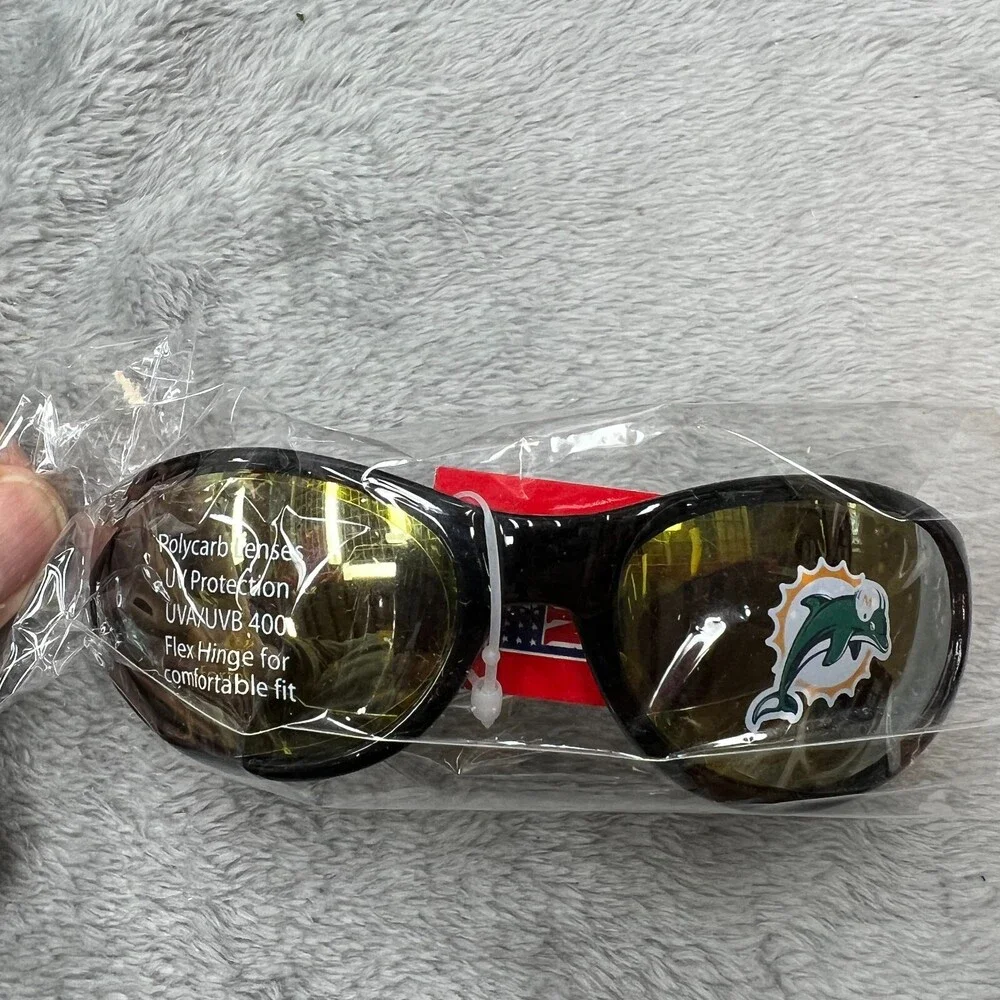 Miami Dolphins Sunglasses Polarized Solid Sport Frame NFL Official Merch